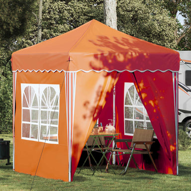 Pop-up partytent 195 x 195 x 245 cm Oranje Oxford Stof