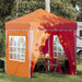 Pop-up partytent 195 x 195 x 245 cm Oranje Oxford Stof