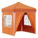 Pop-up partytent 195 x 195 x 245 cm Oranje Oxford Stof