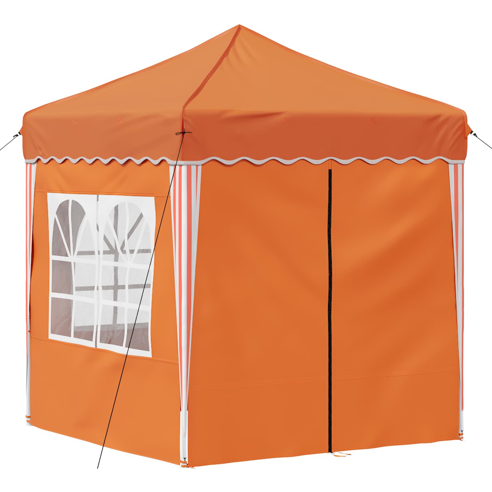 Pop-up partytent 195 x 195 x 245 cm Oranje Oxford Stof