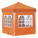 Pop-up partytent 195 x 195 x 245 cm Oranje Oxford Stof