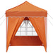 Pop-up partytent 195 x 195 x 245 cm Oranje Oxford Stof