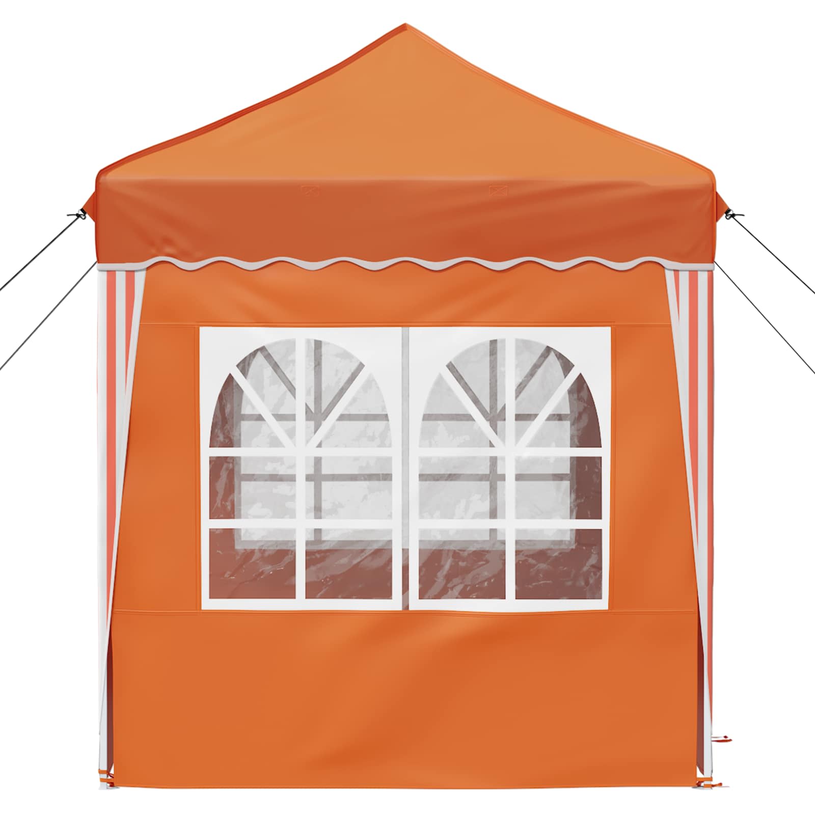 Pop-up partytent 195 x 195 x 245 cm Oranje Oxford Stof