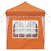 Pop-up partytent 195 x 195 x 245 cm Oranje Oxford Stof