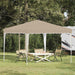 Pop-up partytent 288 x 288 x 245 cm Crèmekleurig Oxford Stof