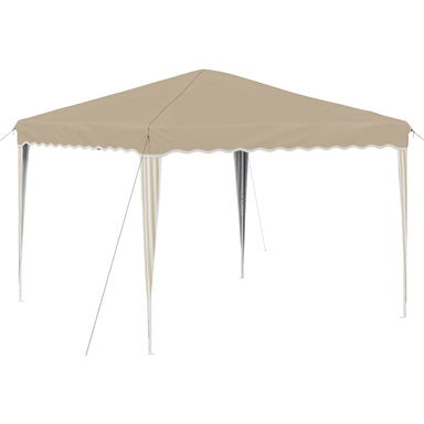 Pop-up partytent 288 x 288 x 245 cm Crèmekleurig Oxford Stof