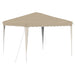 Pop-up partytent 288 x 288 x 245 cm Crèmekleurig Oxford Stof