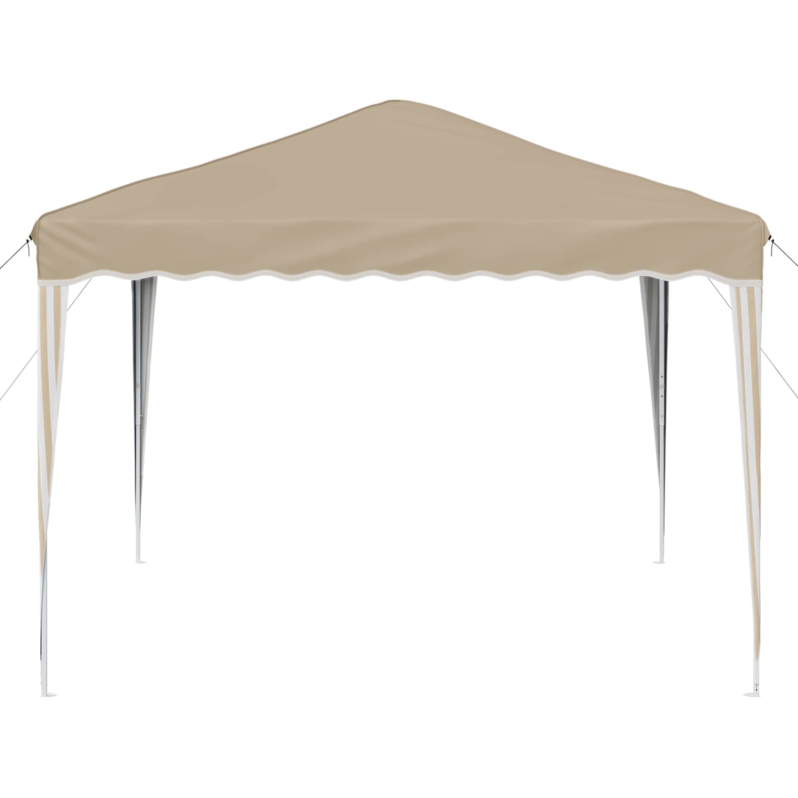 Pop-up partytent 288 x 288 x 245 cm Crèmekleurig Oxford Stof