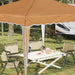 Pop-up partytent 288 x 288 x 245 cm Beige Oxford Stof