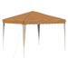 Pop-up partytent 288 x 288 x 245 cm Beige Oxford Stof