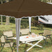 Pop-up partytent 288 x 288 x 245 cm Taupe Oxford Stof