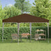 Pop-up partytent 288 x 288 x 245 cm Taupe Oxford Stof