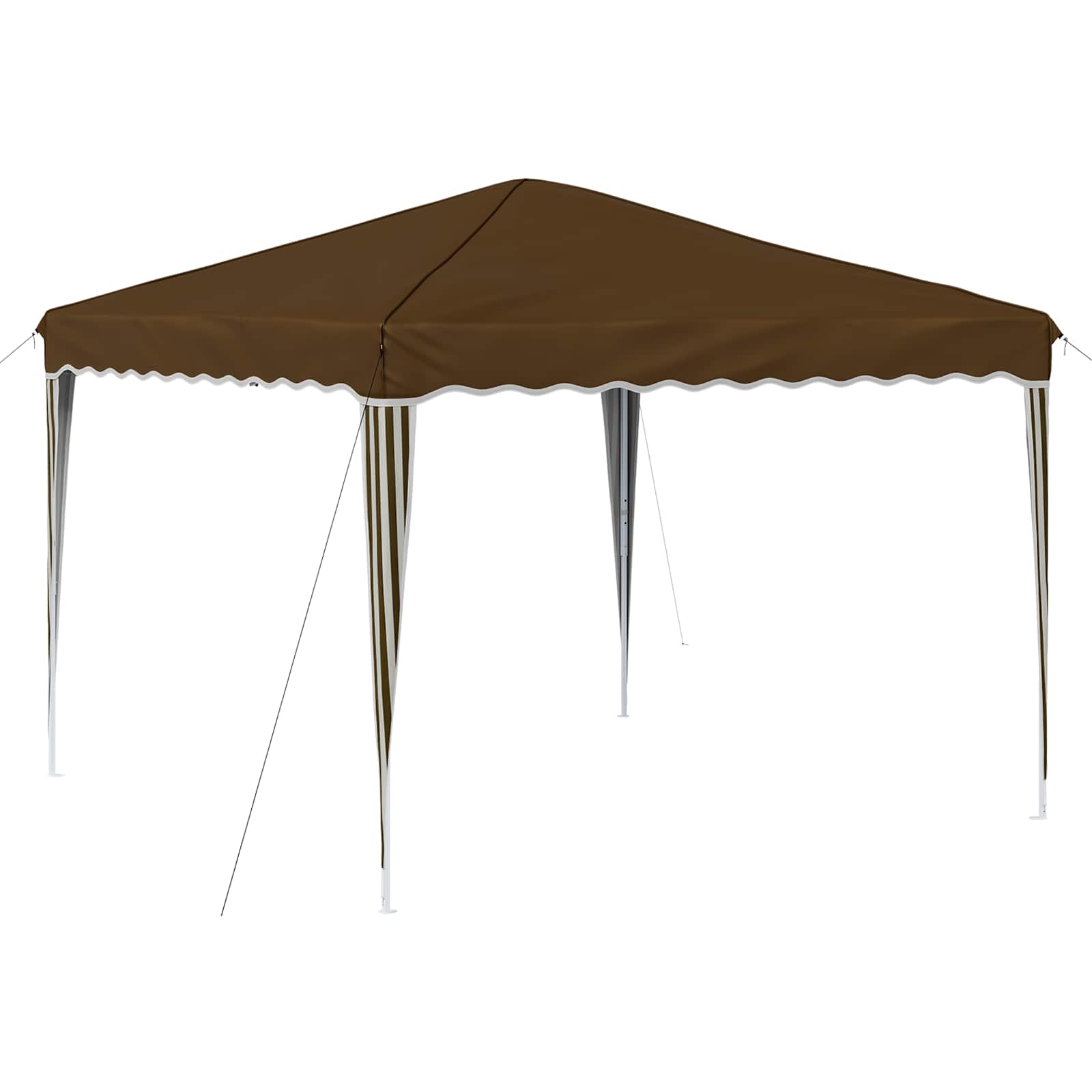 Pop-up partytent 288 x 288 x 245 cm Taupe Oxford Stof