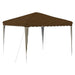 Pop-up partytent 288 x 288 x 245 cm Taupe Oxford Stof