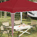 Pop-up partytent 288 x 288 x 245 cm Bordeauxrood Oxford Stof