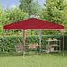 Pop-up partytent 288 x 288 x 245 cm Bordeauxrood Oxford Stof
