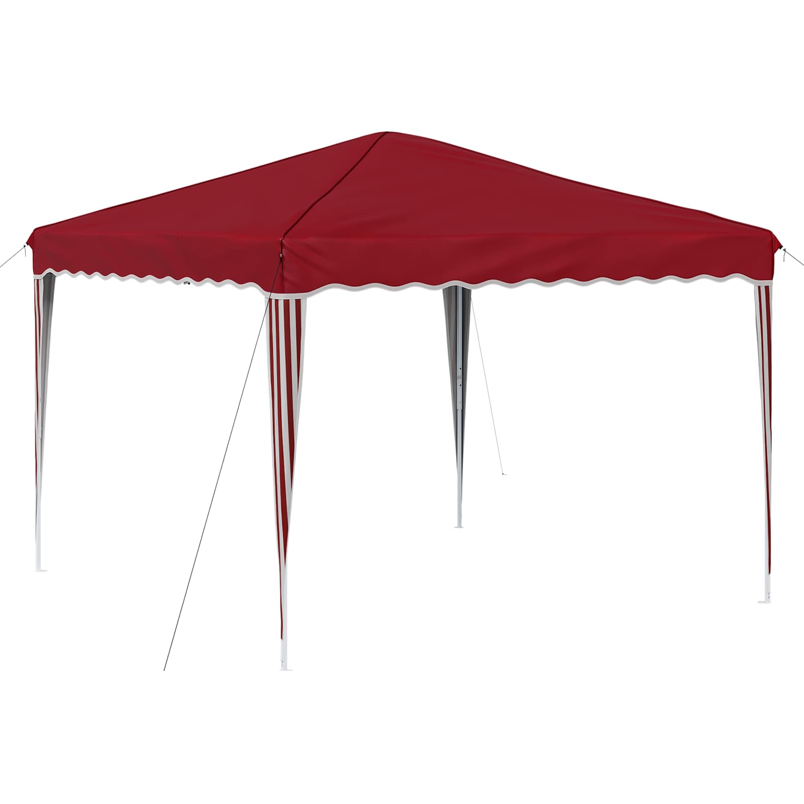 Pop-up partytent 288 x 288 x 245 cm Bordeauxrood Oxford Stof