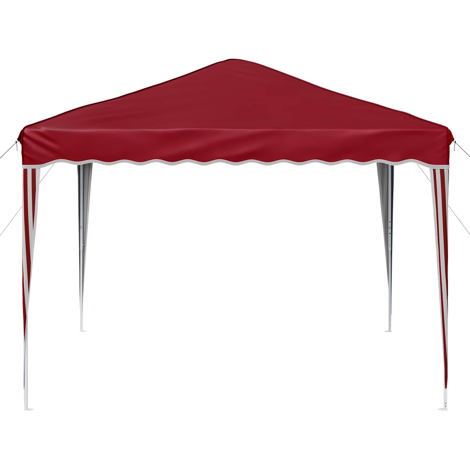 Pop-up partytent 288 x 288 x 245 cm Bordeauxrood Oxford Stof