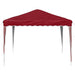 Pop-up partytent 288 x 288 x 245 cm Bordeauxrood Oxford Stof