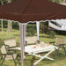 Pop-up partytent 288 x 288 x 245 cm Bruin Oxford Stof