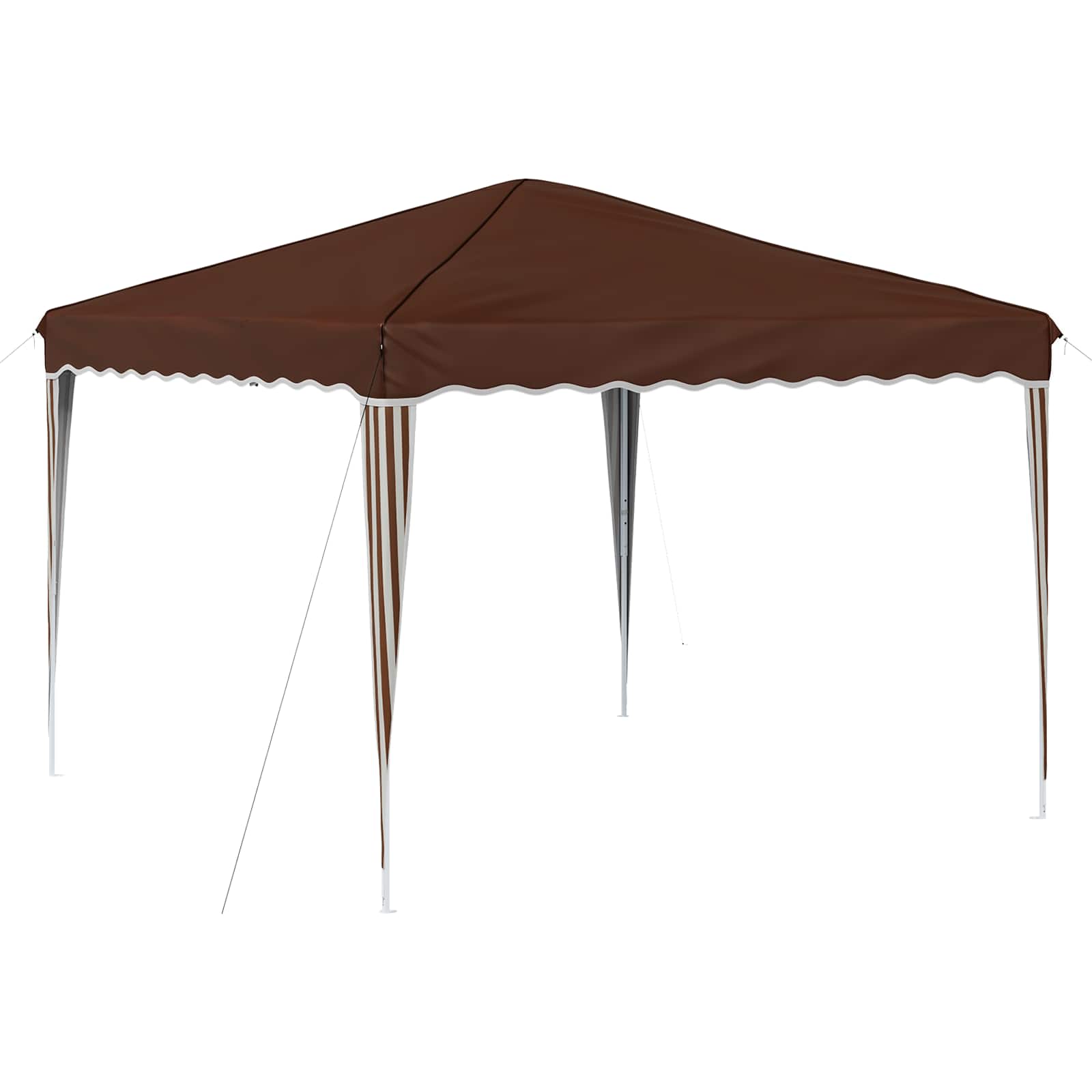 Pop-up partytent 288 x 288 x 245 cm Bruin Oxford Stof