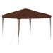 Pop-up partytent 288 x 288 x 245 cm Bruin Oxford Stof