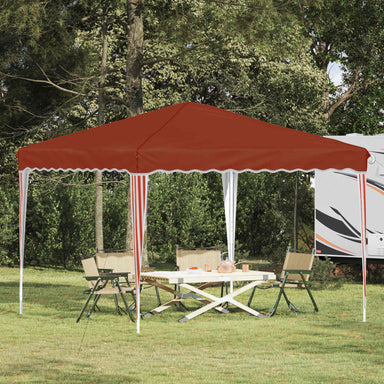 Pop-up partytent 288 x 288 x 245 cm Terracotta Oxford Stof