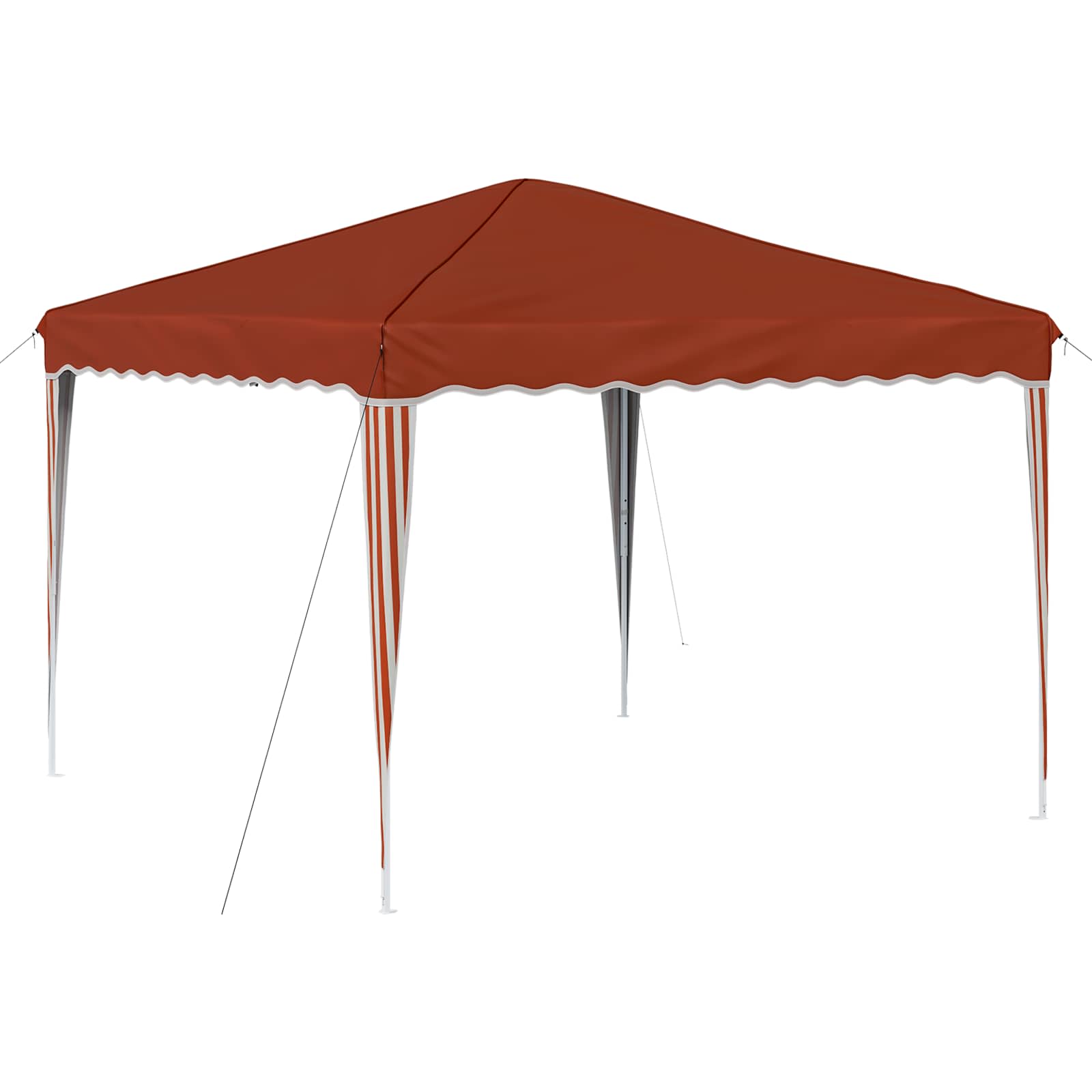 Pop-up partytent 288 x 288 x 245 cm Terracotta Oxford Stof