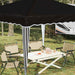 Pop-up partytent 288 x 288 x 245 cm Zwart Oxford Stof
