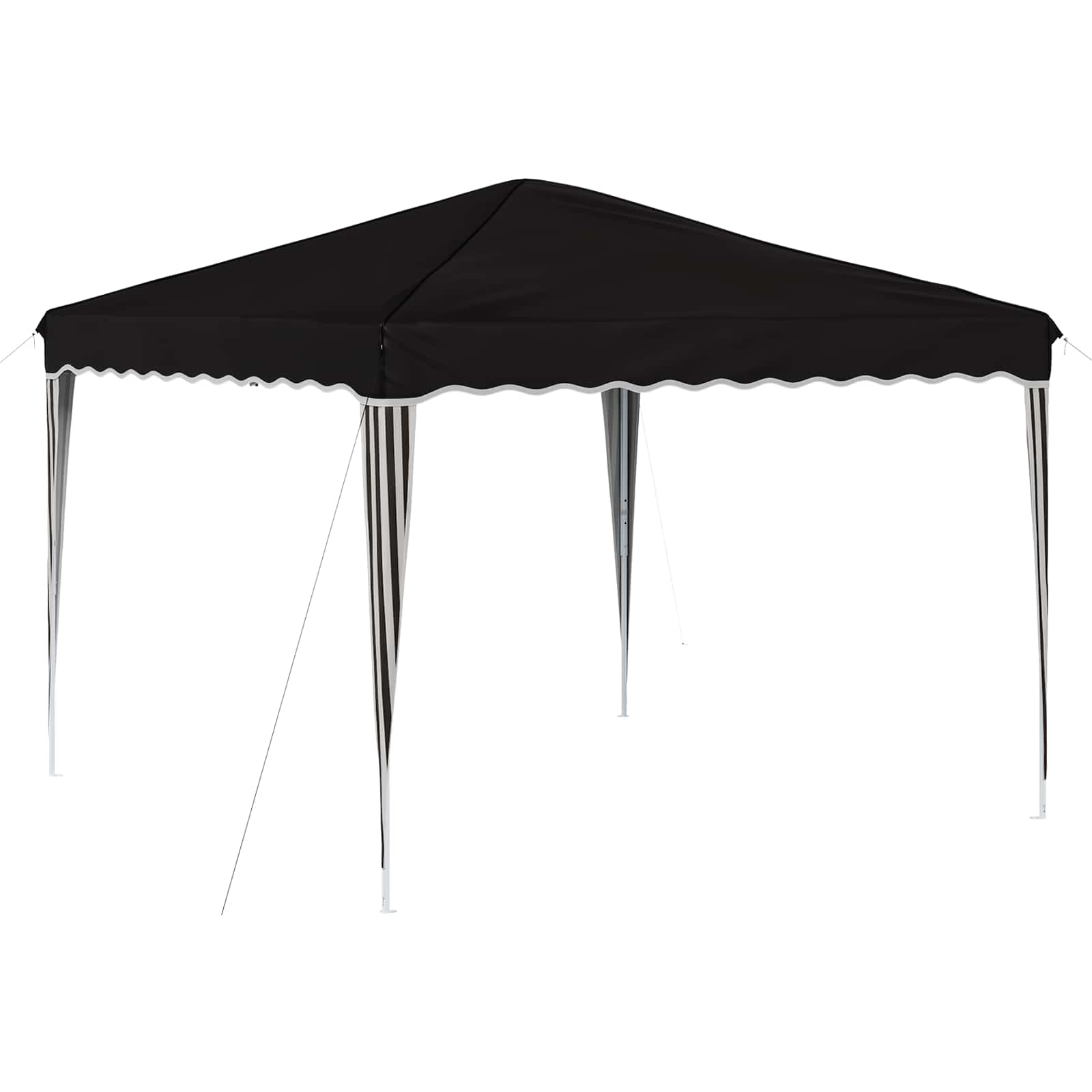 Pop-up partytent 288 x 288 x 245 cm Zwart Oxford Stof