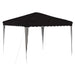 Pop-up partytent 288 x 288 x 245 cm Zwart Oxford Stof