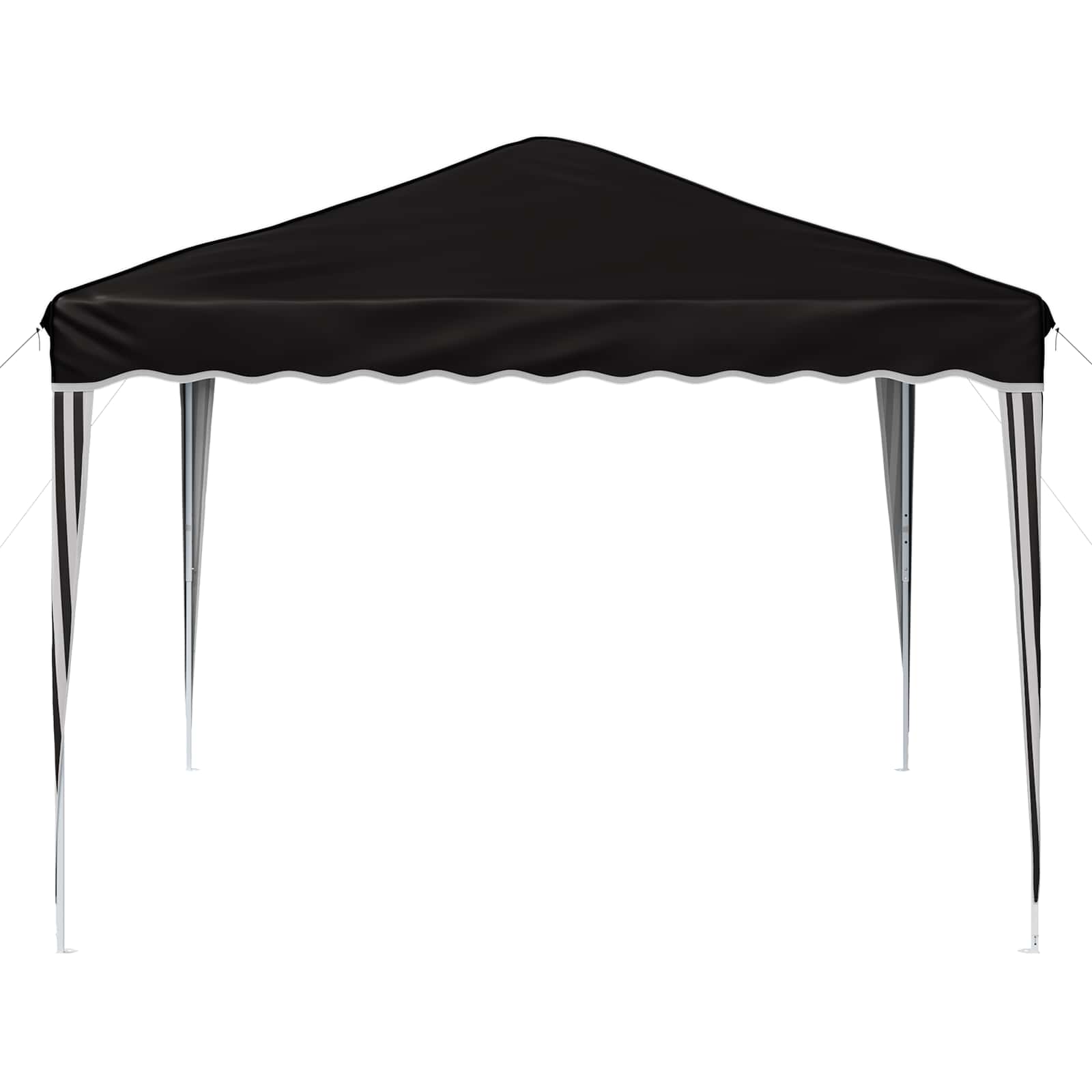 Pop-up partytent 288 x 288 x 245 cm Zwart Oxford Stof