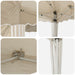 Pop-up partytent 288 x 288 x 245 cm Crèmekleurig Oxford Stof