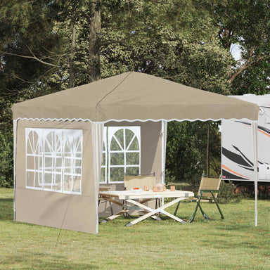 Pop-up partytent 288 x 288 x 245 cm Crèmekleurig Oxford Stof