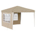 Pop-up partytent 288 x 288 x 245 cm Crèmekleurig Oxford Stof