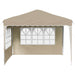 Pop-up partytent 288 x 288 x 245 cm Crèmekleurig Oxford Stof