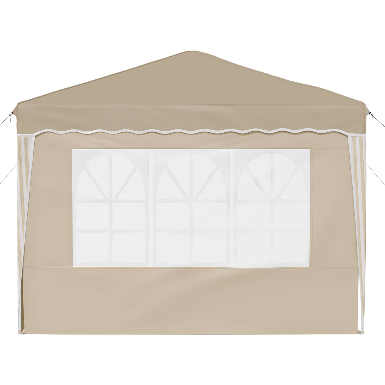 Pop-up partytent 288 x 288 x 245 cm Crèmekleurig Oxford Stof