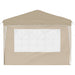 Pop-up partytent 288 x 288 x 245 cm Crèmekleurig Oxford Stof
