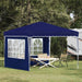 Pop-up partytent 288 x 288 x 245 cm Blauw Oxford Stof