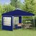 Pop-up partytent 288 x 288 x 245 cm Blauw Oxford Stof