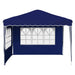 Pop-up partytent 288 x 288 x 245 cm Blauw Oxford Stof