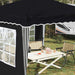 Pop-up partytent 288 x 288 x 245 cm Antracietkleurig