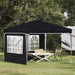 Pop-up partytent 288 x 288 x 245 cm Antracietkleurig