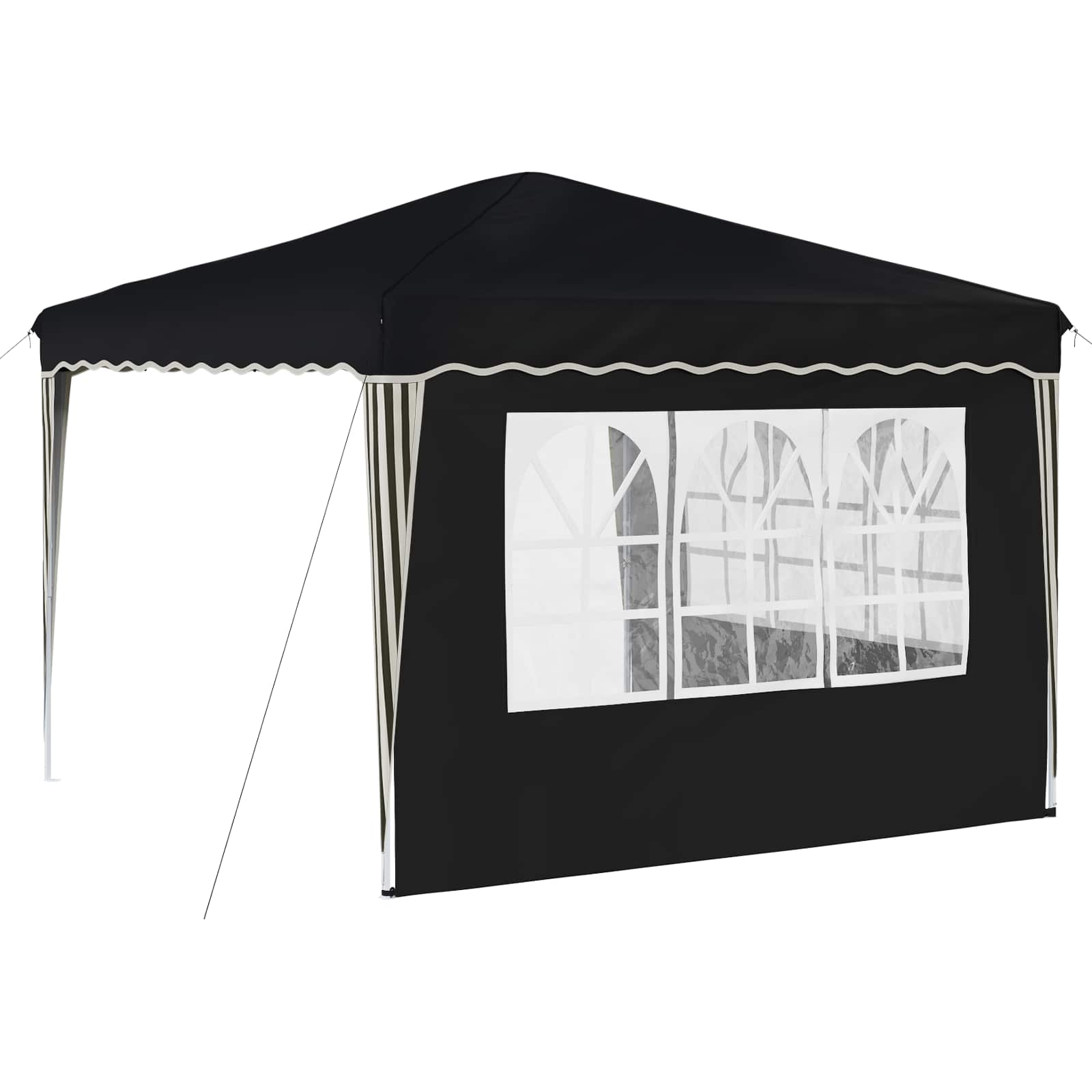 Pop-up partytent 288 x 288 x 245 cm Antracietkleurig
