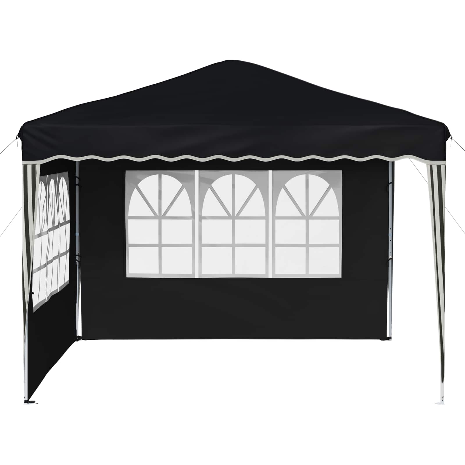 Pop-up partytent 288 x 288 x 245 cm Antracietkleurig