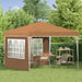 Pop-up partytent 288 x 288 x 245 cm Beige Oxford Stof