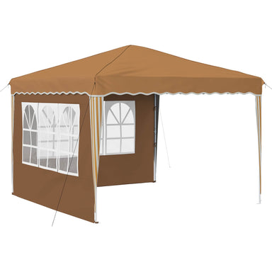 Pop-up partytent 288 x 288 x 245 cm Beige Oxford Stof