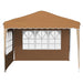 Pop-up partytent 288 x 288 x 245 cm Beige Oxford Stof