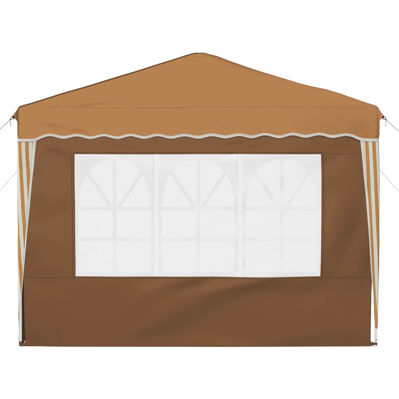 Pop-up partytent 288 x 288 x 245 cm Beige Oxford Stof