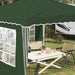 Pop-up partytent 288 x 288 x 245 cm Groen Oxford Stof